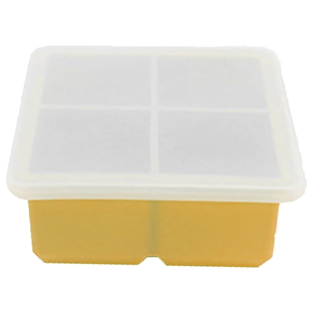 CUITING Silicone Freezing Tray with Lid Soup Cube Tray Silicone Freezer Container Freeze & Store Soup Broth Sauce - black