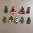 thumbnail image 3 of Christmas Refrigerator Holiday For Locker Fridge Home School 3D Refrigerator Sticker Santa Style Vintage Ornament Set Vintage Christmas Ornament Strength Ornament Special Christmas Ornament Sparkly, 3 of 3