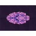 thumbnail image 1 of Ahgly Company Machine Washable Indoor Rectangle Transitional Deep Purple Area Rugs, 2' x 5', 1 of 7