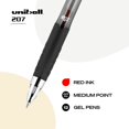 thumbnail image 4 of Uniball Signo 207 Gel Pen 12 Pack, 0.7mm Medium Red Pens, Gel Ink Pens Office Supplies Sold By Uniball Are Pens, Ballpoint Pen, Colored Pens, Gel Pens, Fine Point, Smooth Writing Pens, 4 of 4