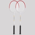thumbnail image 1 of 2 Pieces Badminton Racket Set Badminton Equipment Durable Badminton Racquet for Adults and Teenagers Playing Backyard Game Practice Without Bag, 1 of 10