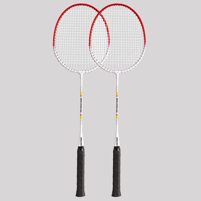 2 Pieces Badminton Racket Set Badminton Equipment Durable Badminton Racquet for Adults and Teenagers Playing Backyard Game Practice Without Bag