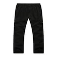 thumbnail image 4 of Mens Loose Cargo Pants Casual Elastic Waist Solid Color Straight Leg Work Pants, 4 of 6