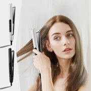 Deals! Gspmoly Purpose Hair Iron for Straight and Curly Hair with Lcd Display Natural Curls Natural Straight Hair Negative Hair Straightener Without Damaging Hair Curls Deals