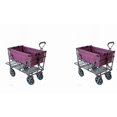 thumbnail image 1 of Mac Sports Chariot de Jardin Double Étage en Acier Robuste, Violet (2 Pack), 1 of 2