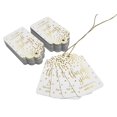 thumbnail image 3 of Inkdotpot Pack Of 100 ThankYou For Celebrating With Me Birthday Favor Paper Tags Craft Real Gold Foil Hang Tags, 3 of 6