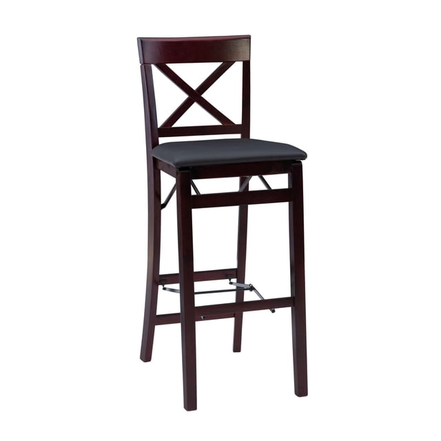 Tabouret de bar pliant à dossier X Bronson
