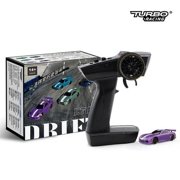 Turbo Racing 1:76 C64 Drift RC Car With Gyro Radio Full Proportional Remote Control Car Toys For Kids and Adults C61