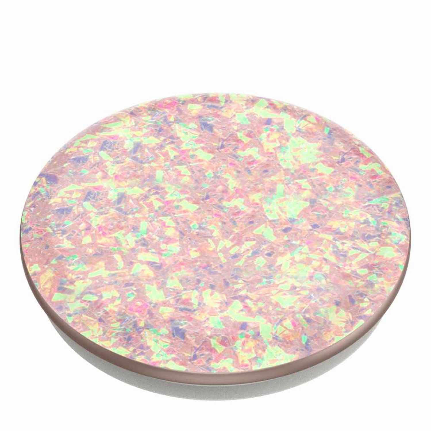 PopSockets PopGrip Iridescent Confetti Rose Magnetic Phone Grip & Stand | Swappable Top, MagSafe Compatible