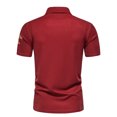 thumbnail image 4 of LSLJS Men Casual Fashion Button Short Sleeve Printed Turndown Pullover T Shirt Tops, Mens Shirts Summer Clothes, 4 of 9