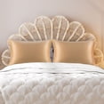 thumbnail image 2 of PiccoCasa 2 Pcs Satin Pillowcase Zippered Silky Sateen, Standard Gold, 2 of 9