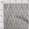 thumbnail image 1 of oneOone Silk Tabby Fabric Leaves & Floral Block Print Fabric By The Yard 42 Inch Wide, 1 of 5