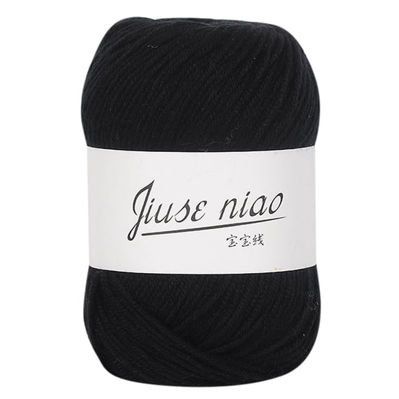 LSLJS 1 Pce 50g Fil de Coton pour Crochet et Tricot Fil Doux Épais Coloré Tricot à la Main Bébé Coton Lait Crochet Maille Laine Fil