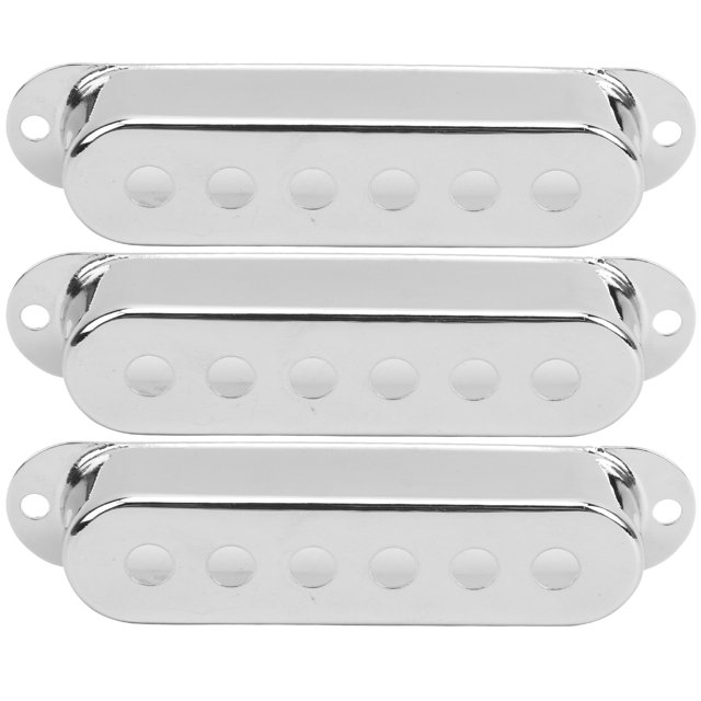 Guitar Pickup Cover, Brass Single Pickup Cover, Long Service Life Easy To Install And Remove For Bands Guitar Practice And Performance Bass Gold,Black,Silver,Red Copper,Bronze
