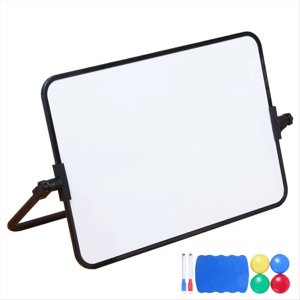 Dry Effase White Board avec Stand Erasable Whiteboard avec Support School Presentation Board Desk Stable A4 Taille