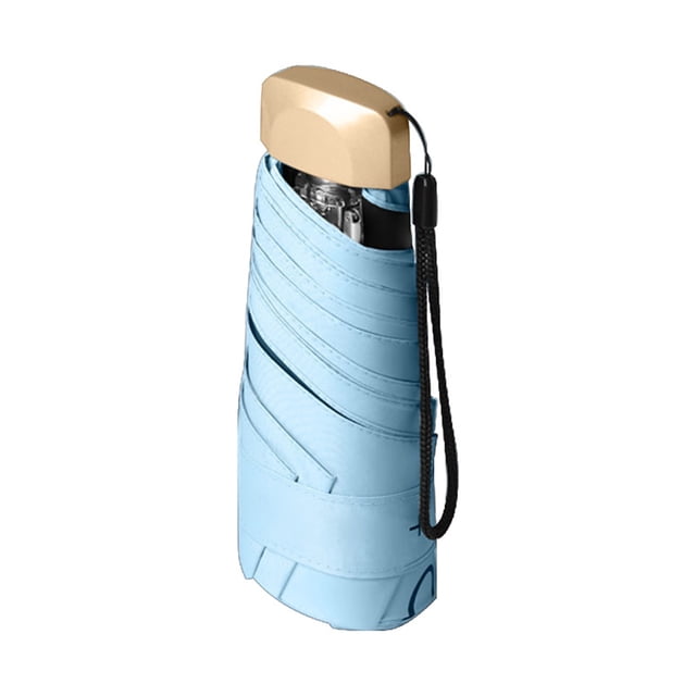 TIELUTT Portable Mini Travel Sun Rain Beach Windproof Small Compact Lightweight Folding For Kids Umbrella Reverse Close Folding Umbrellas Umbrella Rack Large Clear Umbrella for Two People Umbrella