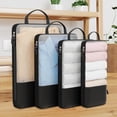 thumbnail image 4 of Packing Cubes for Travel 4-Piece Travel Compression Package Cube Set Space Saving Luggage Manager Mesh Bag Easy Travel Packagingcompression Packing Cubes, 4 of 6