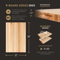 thumbnail image 2 of John Boos R-Board Reversible Wood Cutting Board, 18" x 12" x 1 1/2", Maple, 2 of 11