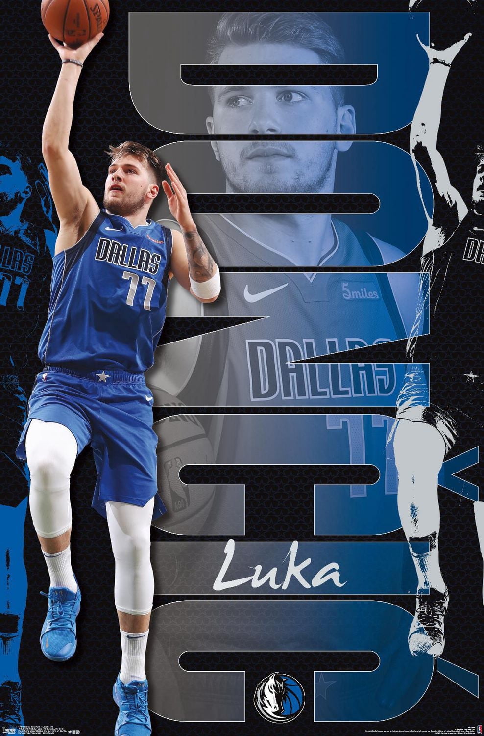 NBA Dallas Mavericks - Luka Doncic 19 Wall Poster, 22.375" x 34"