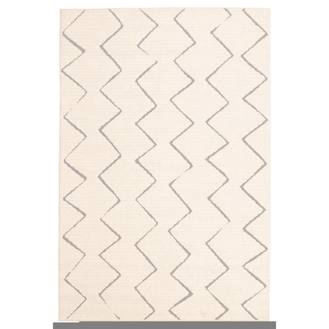 ECARPET Indoor/Outdoor for Balcony, Patio and Garden Raya Ivory Rug