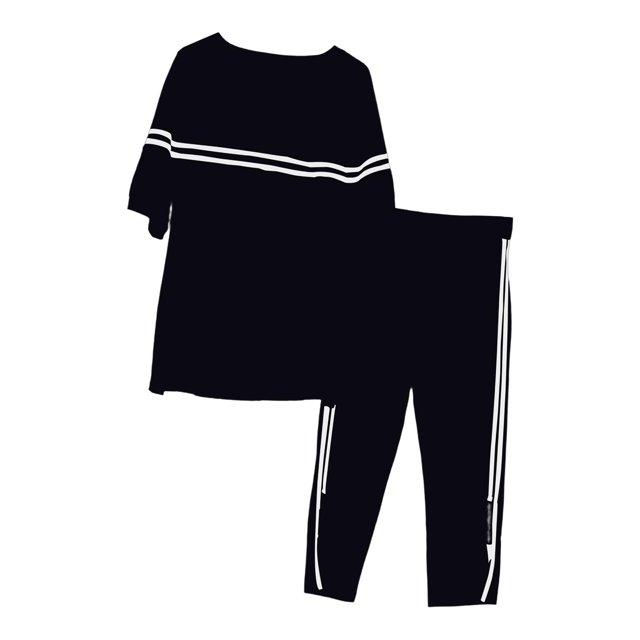 jinwen Femmes 2 Pièce Tenue Vêtements Col Rond Pull-Over avec Pantalon de Survêtement Manches Courtes