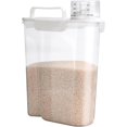 thumbnail image 1 of Viretec Contenant de Rangement pour Riz, Distributeur Hermétique pour Aliments Secs de 5 à 10 Lb, Boîte pour Nourriture pour Chien et Chat, Bac d'Organisation de Cuisine et de Garde-Manger en Plastique Transparent Sans BPA pour Gruau, Céréales, Pâtes, Farine Blanc, 1 of 7