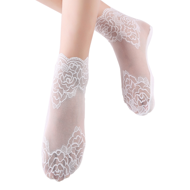Chaussettes en Résille à la Cheville pour Femmes