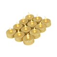 thumbnail image 1 of jifeng LED Tealights Candles Flameless Flickering Yellow Gold, 1 of 3