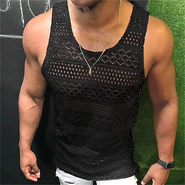 Dvkptbk Gilet Sans Manches Décontracté pour Hommes, Tricoté, Col Rond, en Liquidation