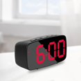 thumbnail image 2 of Digital Battery/ 2 Brightness Snooze Display Clock for Bedroom Home Bedside Elderly Kids - Red Light, 2 of 7