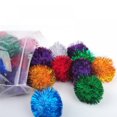 thumbnail image 3 of Cat Interactive Sound Paper Self-healing Color Bright Silk Glitter Toy Ball 50 Pcs A Pack, 3 of 8