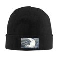 thumbnail image 3 of ZICANCN Bonnet Tricoté-Moon Boy Books Bonnet d'Hiver Doux Chaud Classique pour Hommes Femmes Nuages Lanterne Lecture Rêve, 3 of 6