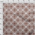 thumbnail image 3 of oneOone Jersey en Viscose Brun Tissu Mosaïque Matière de Robe Tissu Imprimé Tissu au Mètre 60 Pouces de Large, 3 of 5