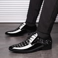 thumbnail image 2 of RKSTN Chaussures Habillées pour Hommes Mode Décontractée à Bout Pointu Chaussures en Cuir Confortables Chaussures Décontractées Chaussures en Cuir pour Hommes, 2 of 7