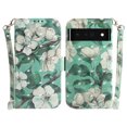 thumbnail image 2 of Case for Google Pixel 6 Pro 5G Cover Magnetic 3D Pattern Wallet Flip Case With Strap - Orchid, 2 of 5