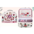 thumbnail image 1 of Fwttom Tea Party Set, Children Pretend Play Toy,Children's Home Simulation Tea Set, Tin Teapot, Tea Cup, Toy, Portable Gift Box Set, 1 of 2