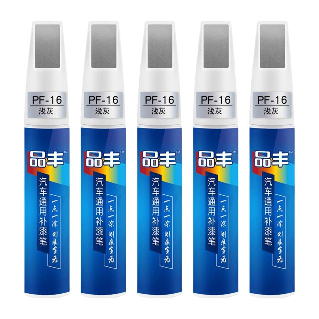 Miulika 5x Car Paint Repair Maintenance Gloss Scratch Removal for Cars 12ml Light Gray