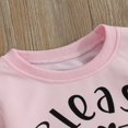 thumbnail image 3 of Baby Boys 2PCS Pants Sets Long Sleeve Round Neck Sweatshirt Tops Solid Color Pants Sets, 3 of 7