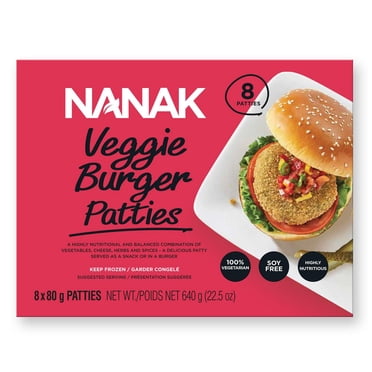 Nanak Veggie Burger Patties, 640 g