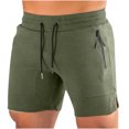 thumbnail image 1 of Mens Solid Color Swim Trunks Quick Dry Beachwear Sports Running Swim Board Shorts Mesh Lining, 1 of 9