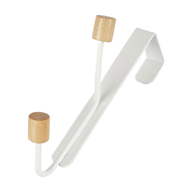 Transemion Solution de Rangement Vertical Installation Facile Sans Perçage Protection Façade Support de Porte Blanc Deux Perles (4.5)