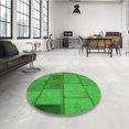 thumbnail image 4 of Ahgly Company Tapis d'Intérieur Lavable en Machine Carré Vert Lime, 3 Pieds Carré, 4 of 7