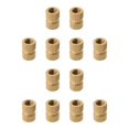 thumbnail image 1 of Wekity M5x10mm Female Thread Knurled Nuts Hx7mm OD Brass Threaded Insert Embedment Nuts Hydraulic Welded Joint Injection Molding Assortment Kit for 3D Printing Injection Molding 50PCS-0621, 1 of 5