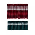 thumbnail image 5 of Buffalo Check Plaid Window Valances White and Black Farmhouse Design Window Treatment Decor Curtains Rod Pocket Valances, 5 of 5