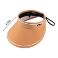 thumbnail image 3 of Sun Hat Sun Protection Sunshade Outdoor Travel Riding Beach Empty Sun Hat , Can Adjustment Fit Visor,With Sweatband, 3 of 8