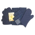thumbnail image 2 of Home Collection 8 Piece Kitchen Towel Set with Dish Cloths, Pot Holders, and Oven Mitt Bundle (Blue), 2 of 4