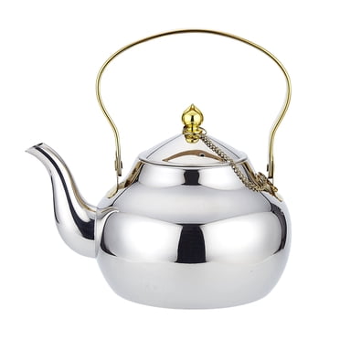 SANQIAHOME 1.6 Quart Stainless Steel Teapot With Infuser,Tea Kettle For Stove Top Minimalist Style