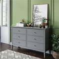 thumbnail image 2 of Ameriwood Home Commo Franklin 6 Tiroirs en Gris, 2 of 7