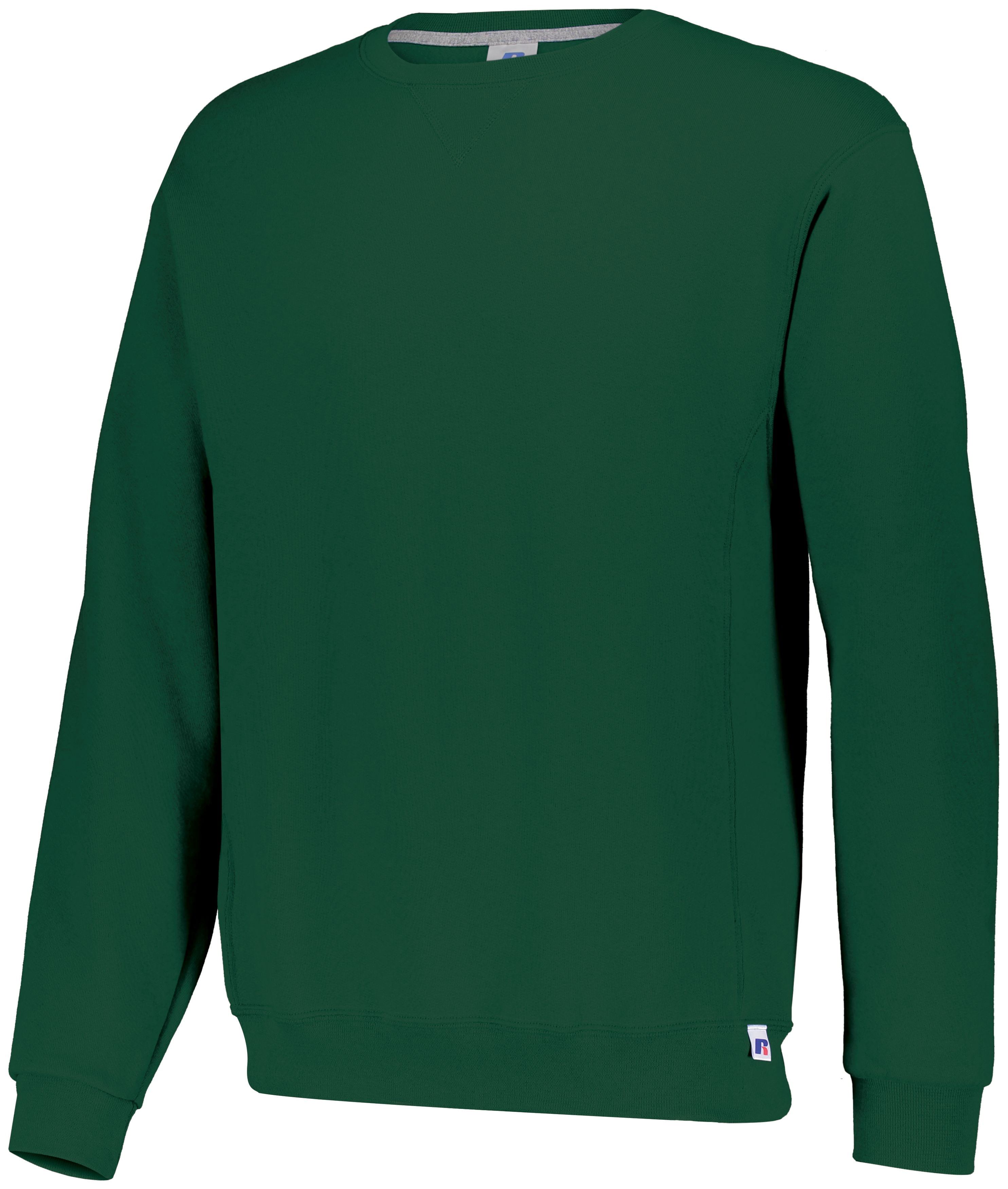 Russell Athletic Dri Power Crewneck Sweatshirt, S, Dark Green