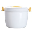 thumbnail image 1 of SHISUYAN Microwave Rice Cooker in Yellow for Kitchen Use Made of Food Grade Plastic 3.5 Cups, 1 of 9